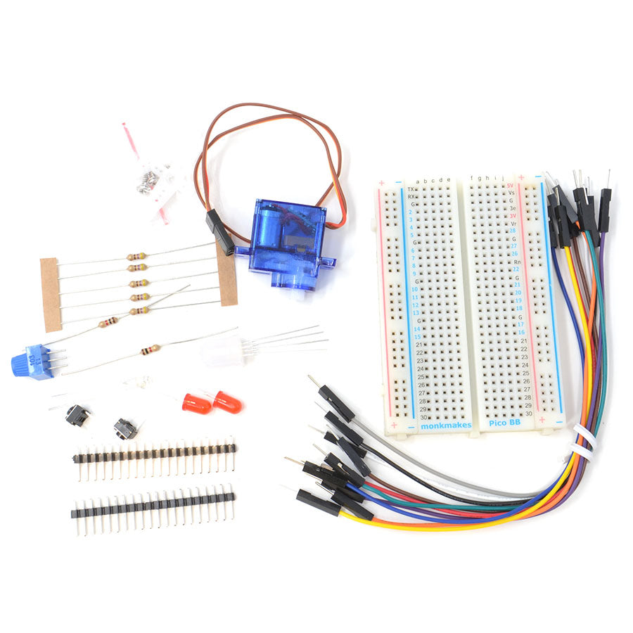 Monk Makes Electronics Kit 1 for Raspberry Pi Pico (Lite Edition)