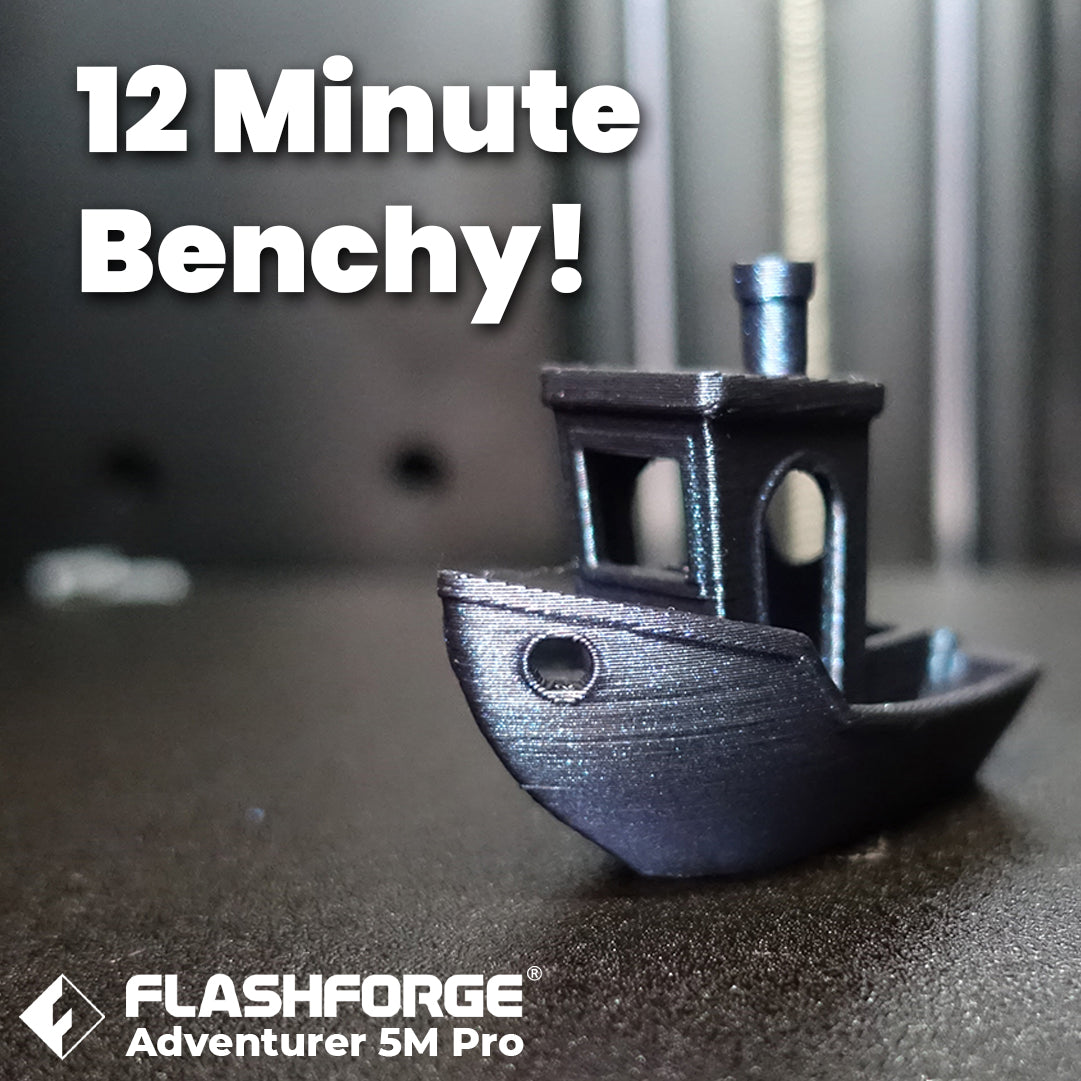 12 min Benchy! (Pushing the Flashforge Adventurer 5M Pro to its Limit ...