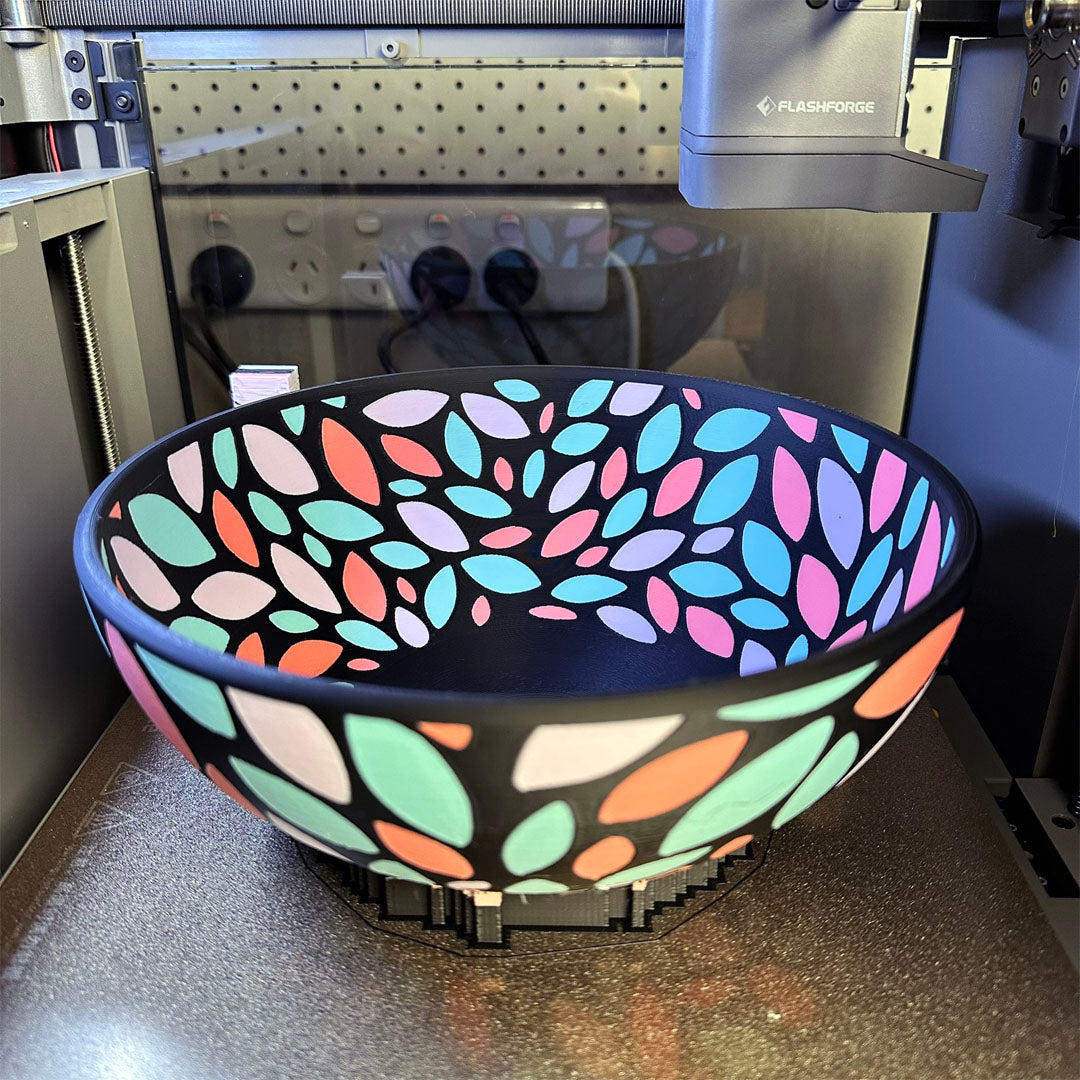 4 Colour Bowl Printed with Flashforge Creator 5 Pro