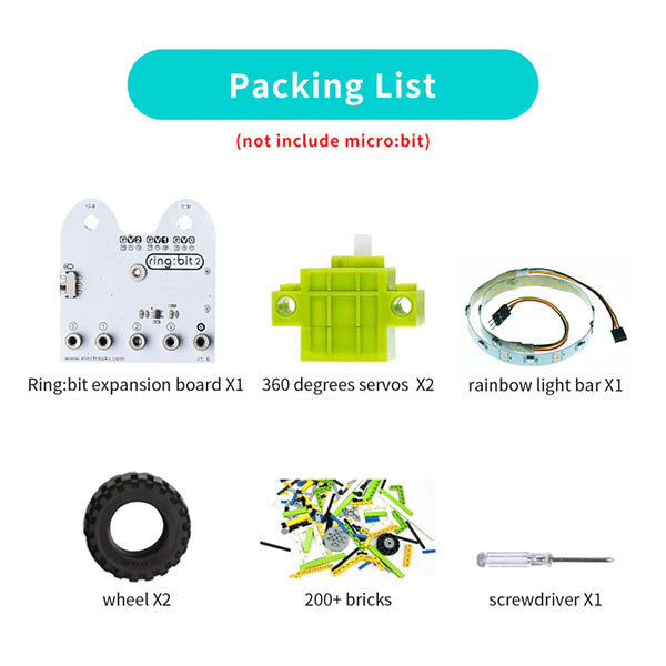 Elecfreaks 6-in-1 Ring:bit Kit Contents