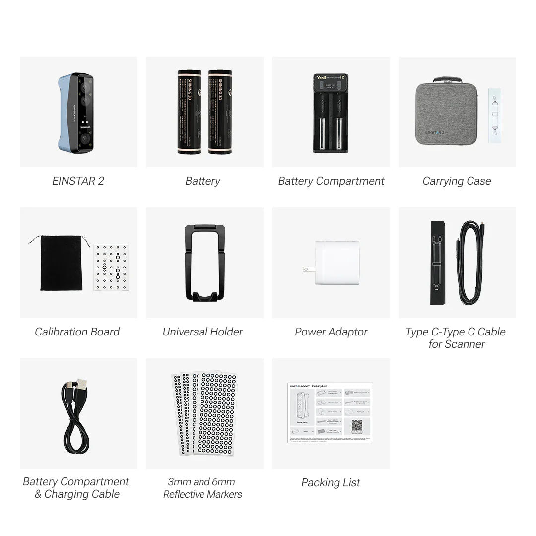 EinStar 2 3D Scanner Components