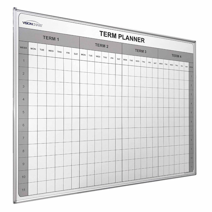 Four Term School Planner Magnetic Whiteboard 150x120cm
