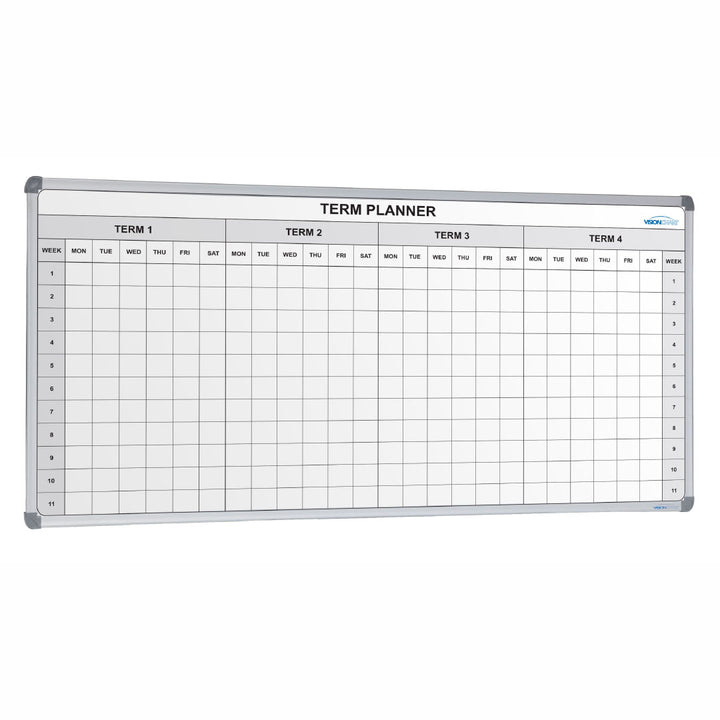 Four Term School Planner Magnetic Whiteboard 240x120cm