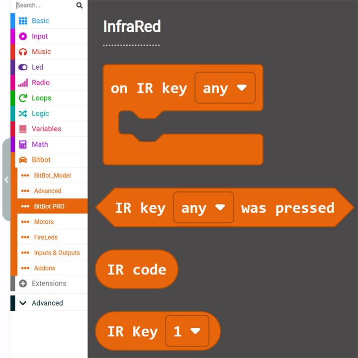 Bit Bot Pro Makecode Blocks