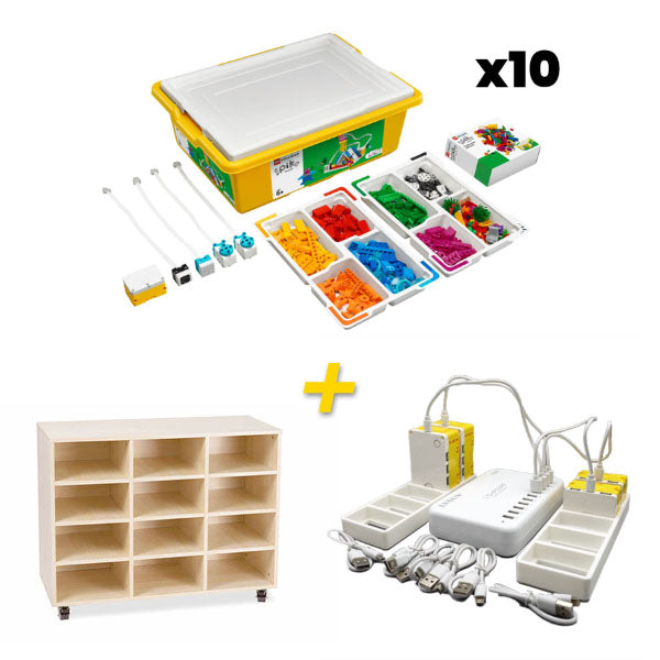 LEGO Education SPIKE Essential Set 10 Pack with Charging & Storage Solution
