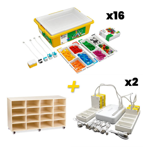 LEGO Education SPIKE Essential Set 16 Pack - Charge & Store