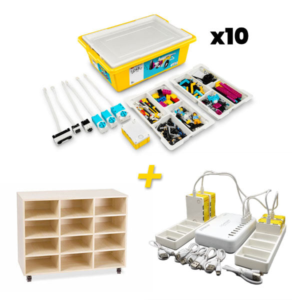 LEGO Education SPIKE Prime Set 10 Pack with Charge & Store Solution