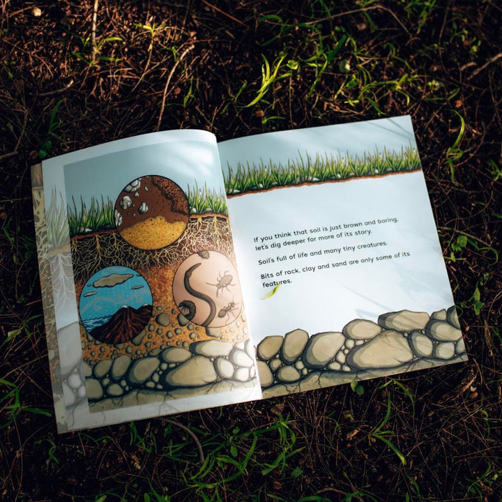 Life Rocks Soil Book Open Pages