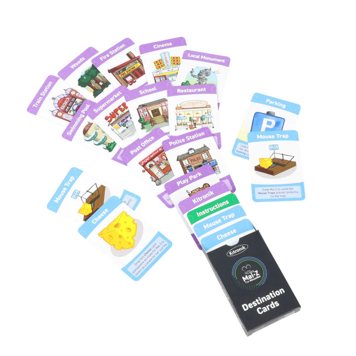 MAI-Z the MouseBot Floor Tile Set Destination Cards