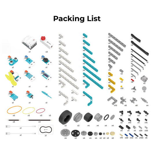 Elecfreaks NeZha Pro AI Mechanical Power Kit Contents