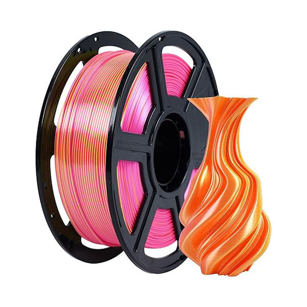 Pink Yellow Dual Silk Filament