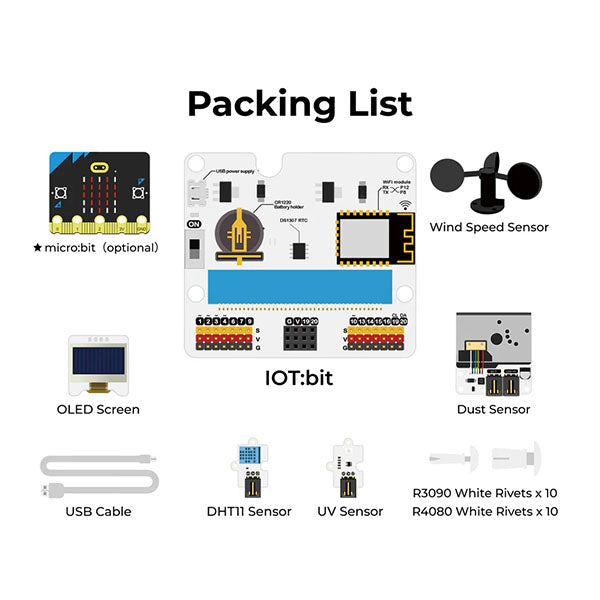 Elecfreaks Smart Climate Kit Components