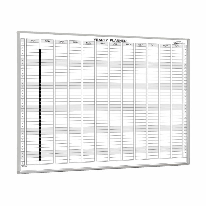 Perpetual Year Planner Magnetic Whiteboard 1500x1200mm