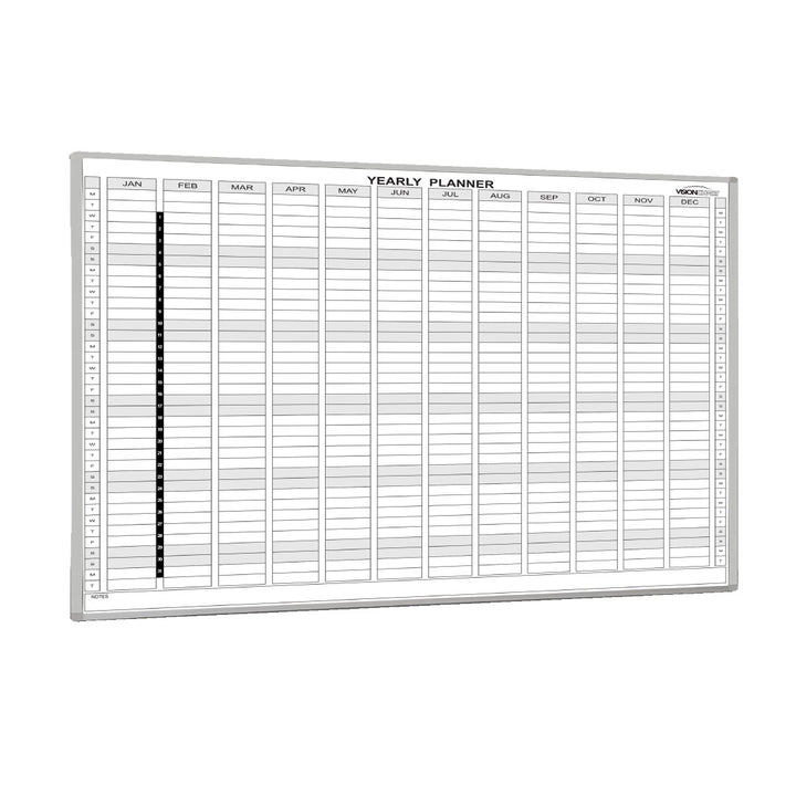 Perpetual Year Planner Magnetic Whiteboard 2400x1200mm