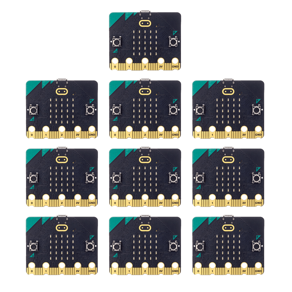 BBC micro:bit v2 Single (Board Only - Bulk Packaging) - 10 Pack