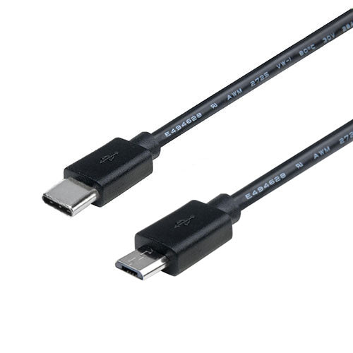 BBC micro:bit USB C to Micro USB Cable (30cm) Black