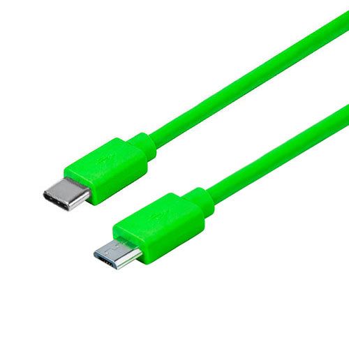 BBC micro:bit USB C to Micro USB Cable (30cm) Green