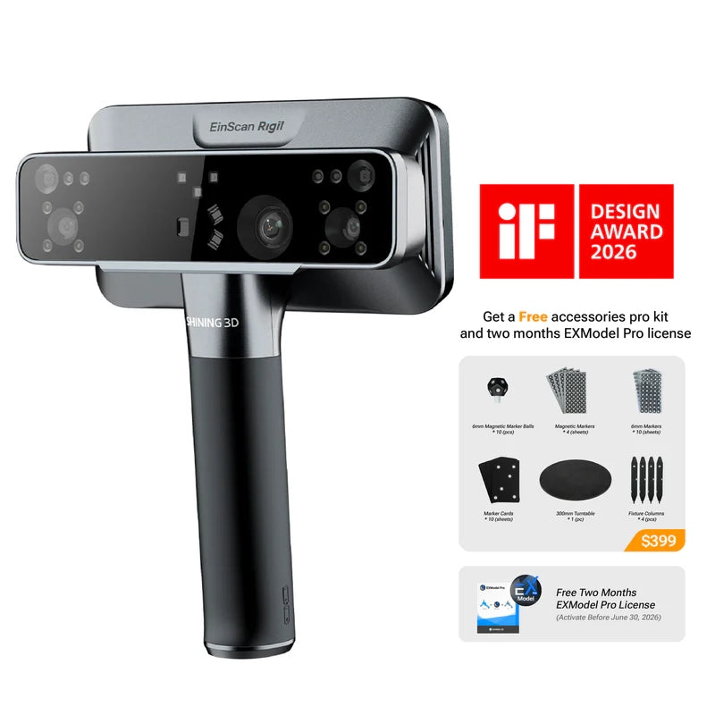 EinScan Rigil Handheld 3D Scanner