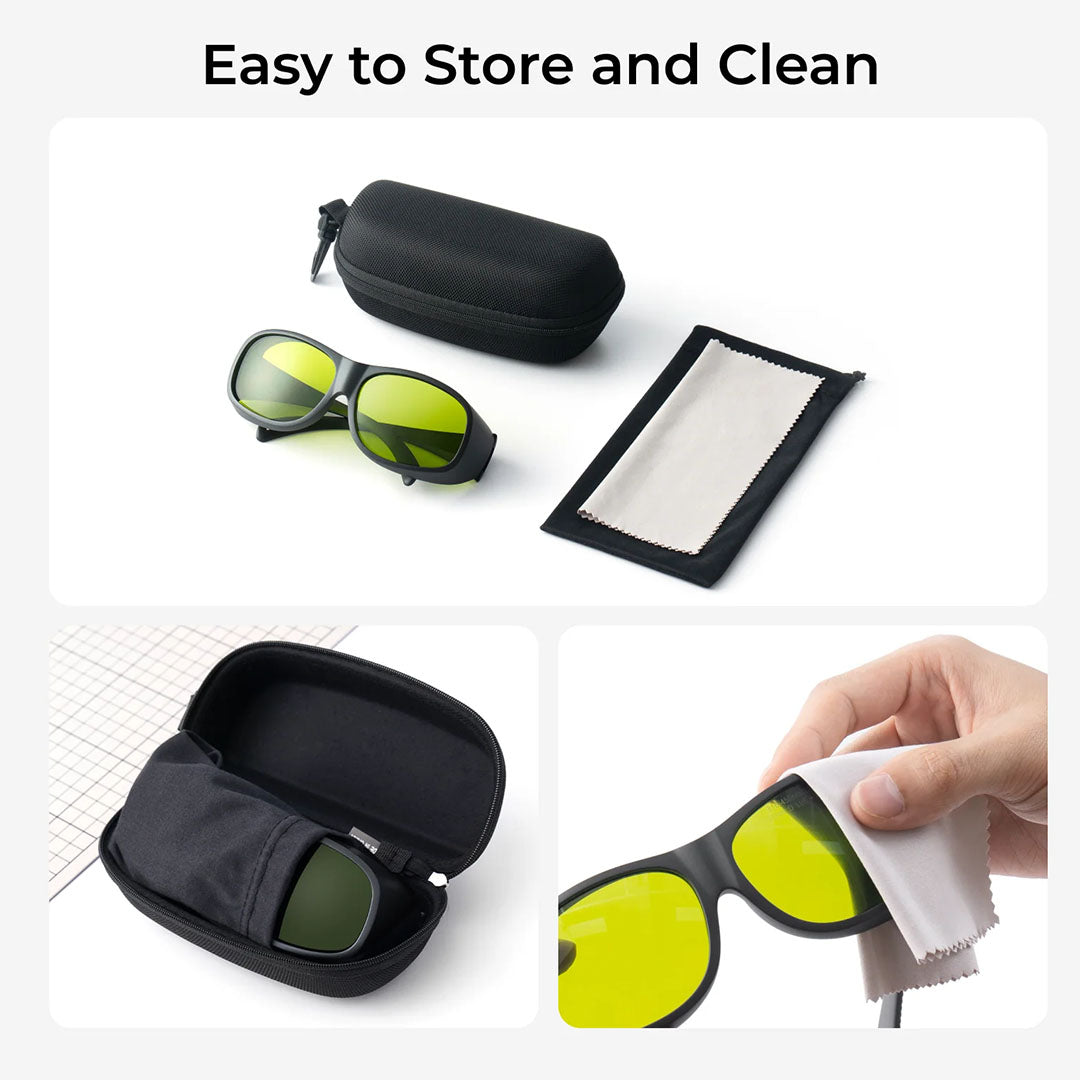 xTool Laser Safety Goggles - Storage Case and Cloth