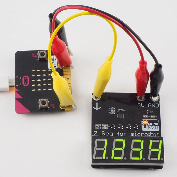 Monk Makes 7-Segment Display for the BBC micro:bit