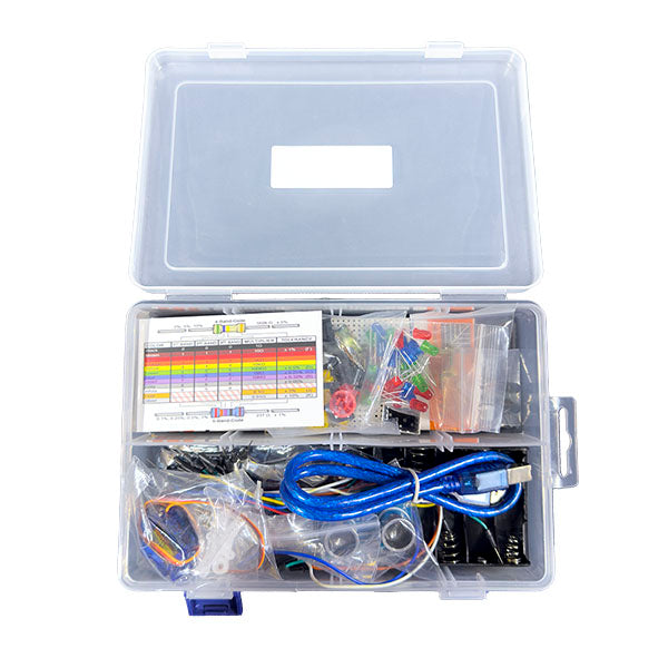 Arduino Uno R3 Basic Starter Learning Kit Box Open