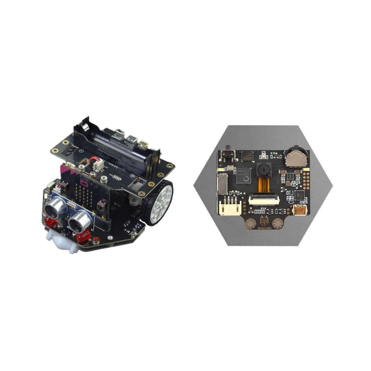 DF Robot micro: Maqueen Robot Plus V2 with HUSKYLENS