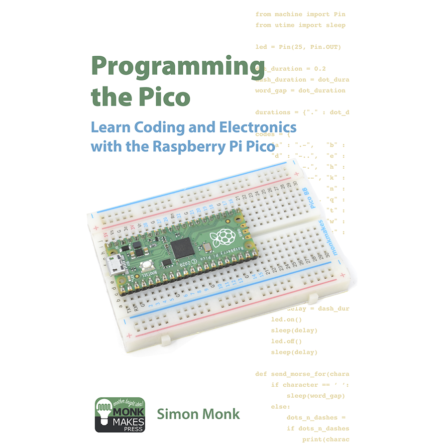 Monk Makes Programing the Pico Front Cover