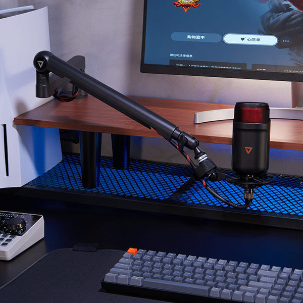 Thronmax Twist S6 Low Profile Boom Arm Gaming Example