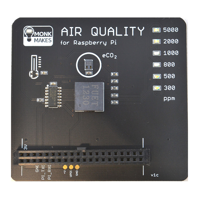 Monk Makes Air Quality Sensor for Raspberry Pi