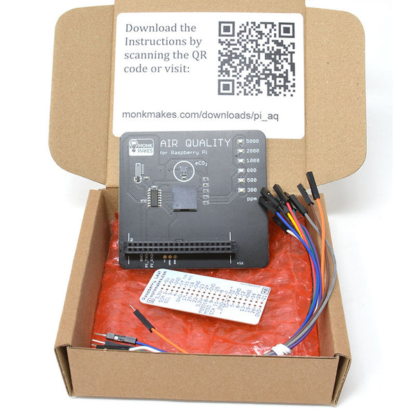 Monk Makes Air Quality Kit for Raspberry Pi Open Box