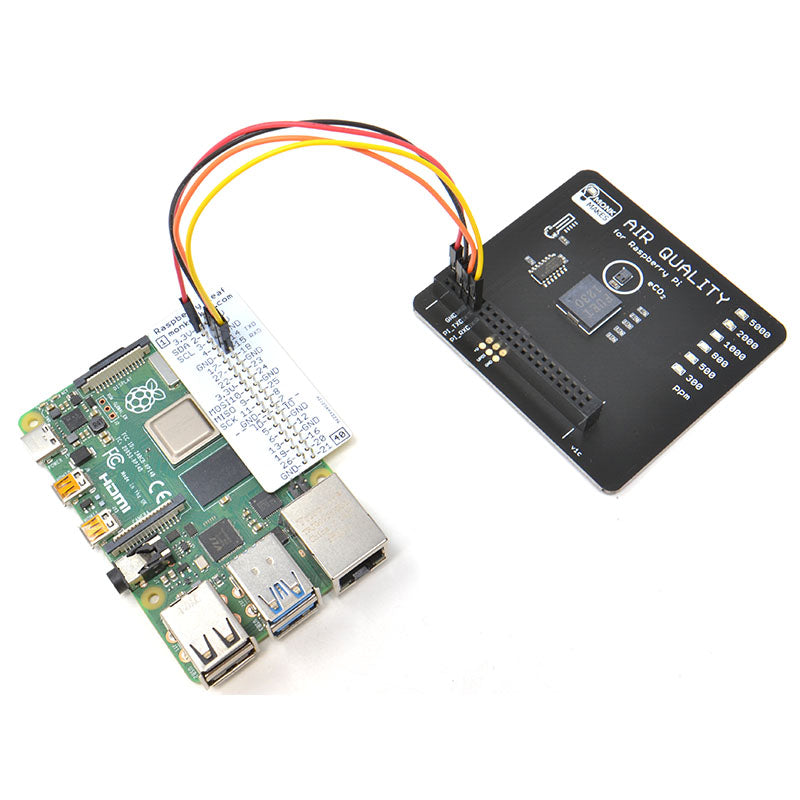 Monk Makes Air Quality Sensor Connected to Raspberry Pi
