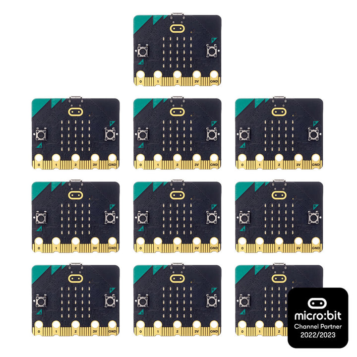 BBC micro:bit v2 Single (Board Only - Bulk Packaging) - 10 Pack