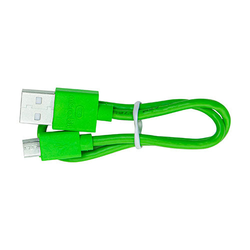 BBC micro:bit USB A to Micro USB Cable (30cm) Green Folded