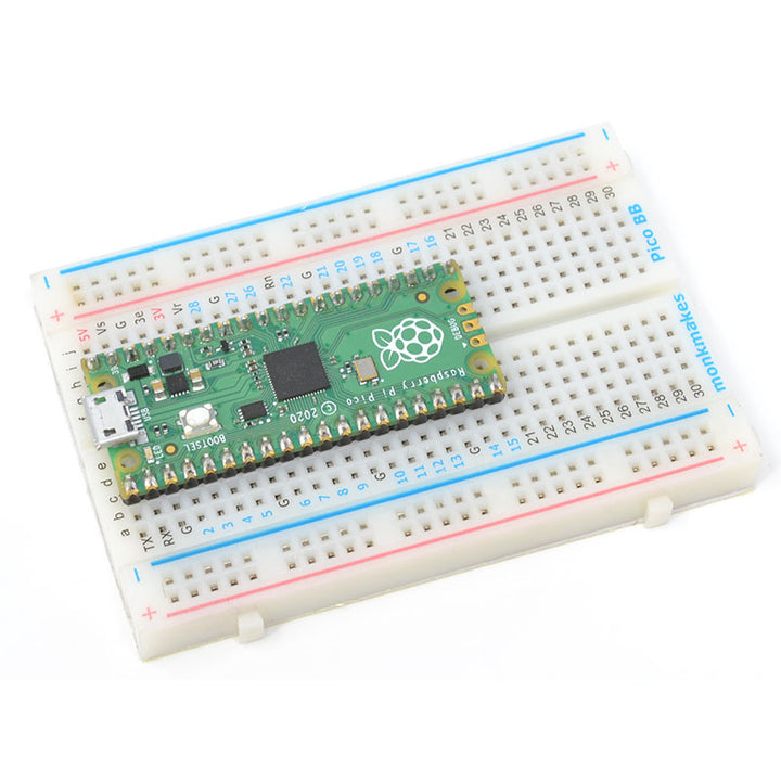 Raspberry Pi Pico on Monk Makes Breadboard 2